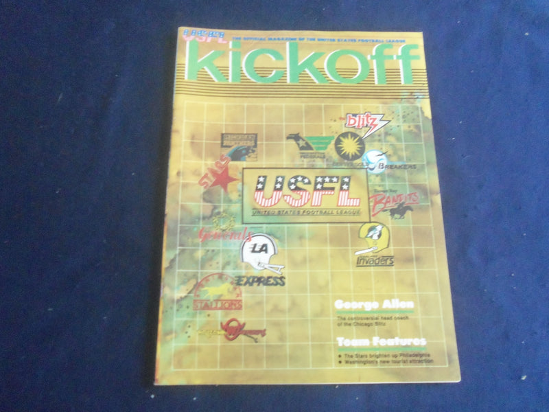 1983 USFL KICKOFF FOOTBALL PROGRAM - NJ GENERALS VS ARIZONA WRANGLERS - SP 6483D