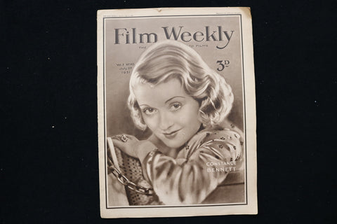 1931 JULY 11 FILM WEEKLY MAGAZINE - CONSTANCE BENNETT COVER - E 24638
