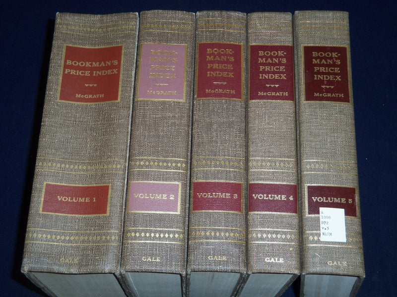 1964-1977 BOOK MAN'S PRICE INDEX EDITED BY DANIEL MCGRATH VOL LOT OF 11 - KD 75