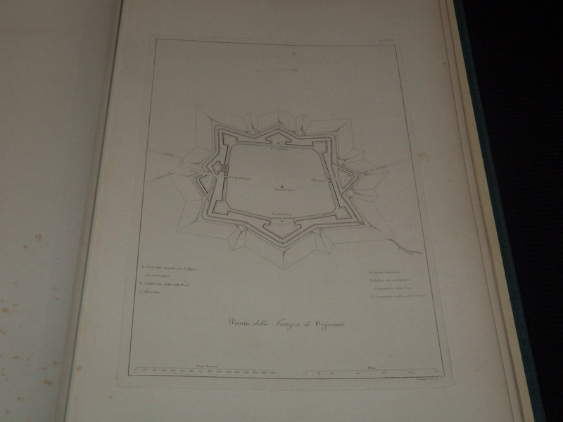 1862 LE FABBRICHE DI MICHELE SANMICHELI VOLUME LOT OF 2 - 150 PLATES - Z 283