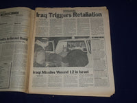 1991 JAN 18 PHILADELPHIA DAILY NEWS - U.S. RETALIATES FOR ISRAEL STRIKE- NP 2981