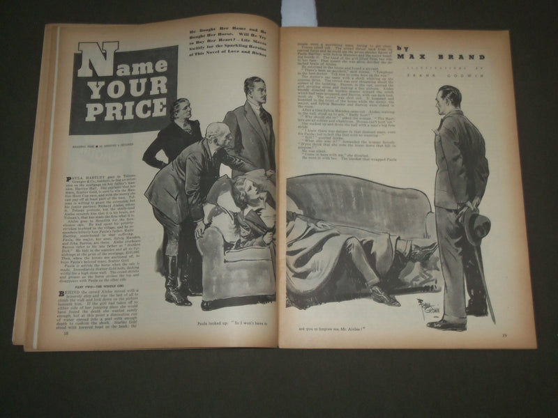 1934 DECEMBER 22 LIBERTY MAGAZINE - JIMMY DURANTE - GREAT FRONT COVER - SP 8567