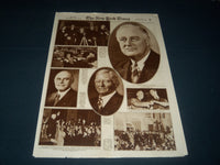 1936 NOVEMBER 8 NEW YORK TIMES PICTURE SECTION - FRANKLIN D. ROOSEVELT - NT 7369