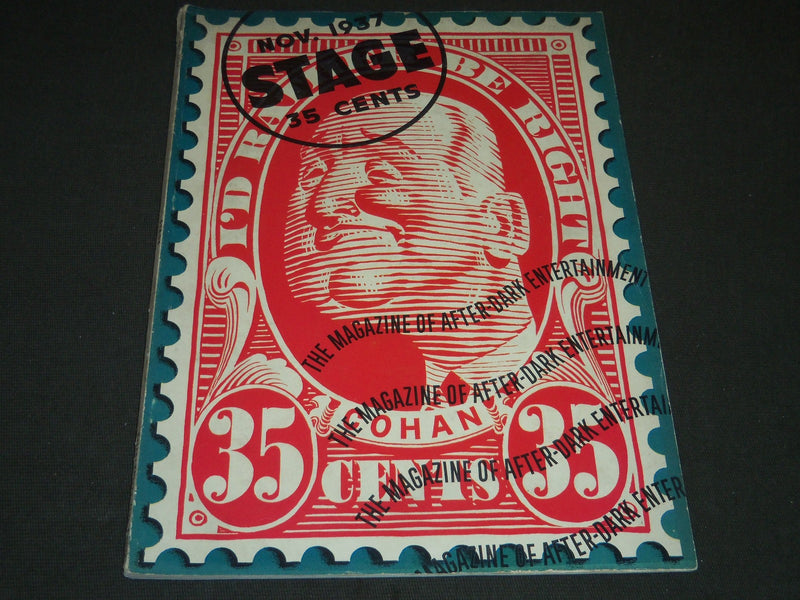 1937 NOVEMBER THE STAGE MAGAZINE - NICE COVER - PHOTOS & CAR ADS - ST 90