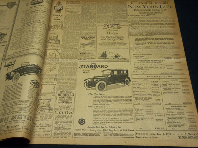 1919 FEBRUARY 5 NEW YORK TIMES - DOMINANCE OF GREAT POWERS FEARED - NT 7960