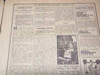 1914 NEW YORK TIMES NEWSPAPER BOOK REVIEW SECTIONS LOT OF 17 ISSUES - O 3221C