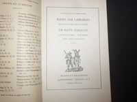1940 BOOKS FOR LIBRARIES SOFTCOVER BOOK BY HERBERT REICHNER - CAT. NO. 6- J 9938