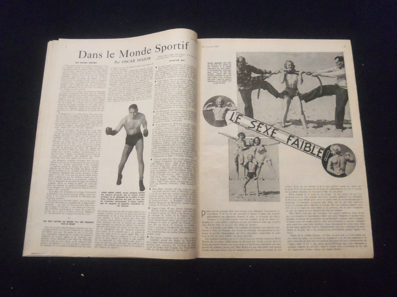 1939 JULY 29 LE SAMEDI MAGAZINE - SHIRELY TEMPLE COVER - FRENCH TEXT - B 439X