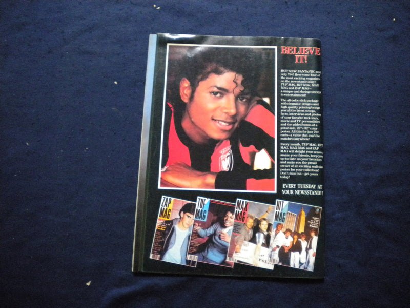1984 RIGHT ON! MAGAZINE - 1984-1985 MICHAEL JACKSON POSTER CALENDAR - B 2875B