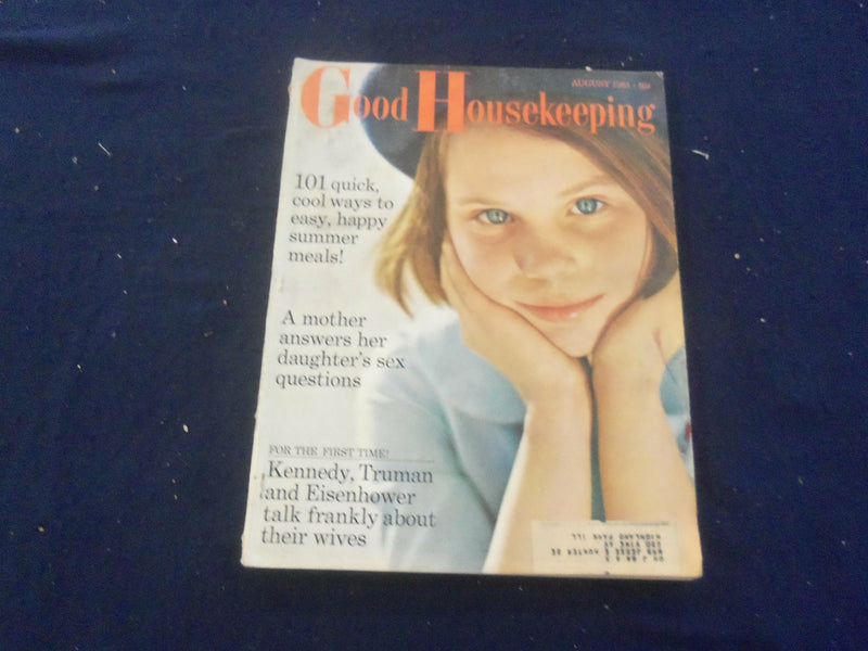 1963 AUGUST GOOD HOUSEKEEPING MAGAZINE - NICE COVER, ARTICLES & ADS - F 252Q