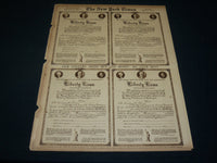 1917 MAY 27 NEW YORK TIMES PICTURE SECTION - LIBERTY LOAN APPLICATION - NT 8983