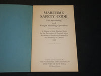 1939 MARITIME SAFETY CODE MANUAL FOR STEVEDORING & FREIGHT HANDLING - J 5875
