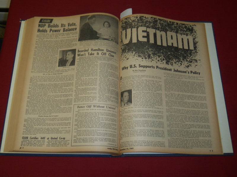 1965 RWDSU RECORD NEWSPAPER BOUND VOLUME NO. 12 - RETAIL - WHOLESALE - R 15M