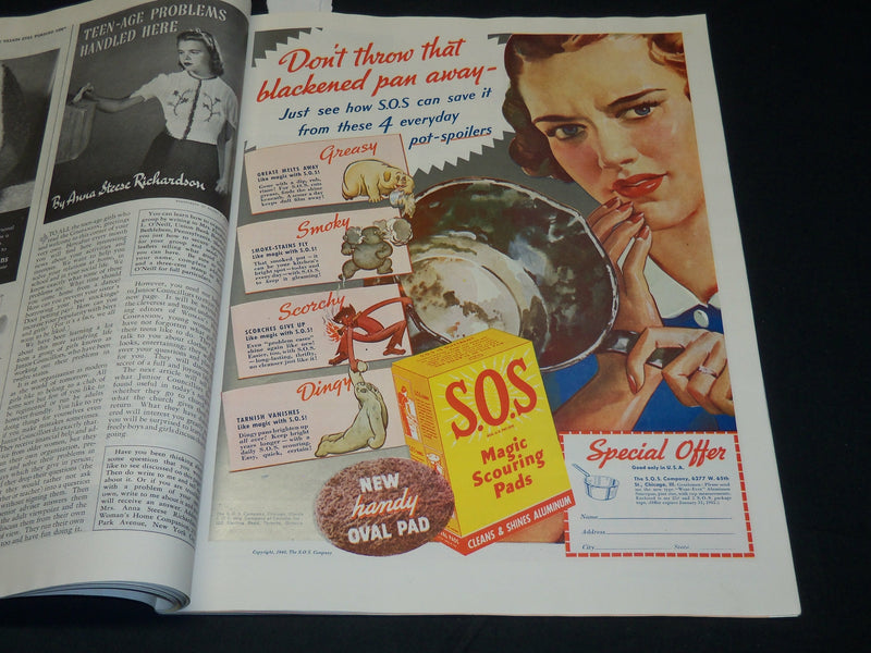 1941 MARCH WOMAN'S HOME COMPANION MAGAZINE - GREAT COVER & ADS - ST 4878O