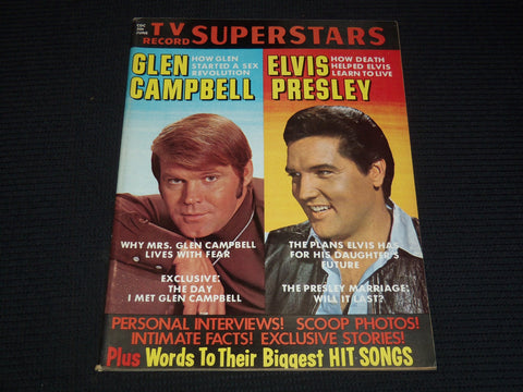 1970 JUNE TV RECORD SUPERSTARS MAGAZINE - ELVIS PRESLEY -GLEN CAMPBELL - E 15471