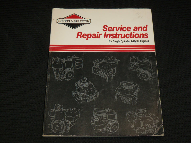 1989 BRIGGS & STRATTON SERVICE REPAIR MANUAL- SINGLE CYLINDER 4-CYCLE - KD 4851G