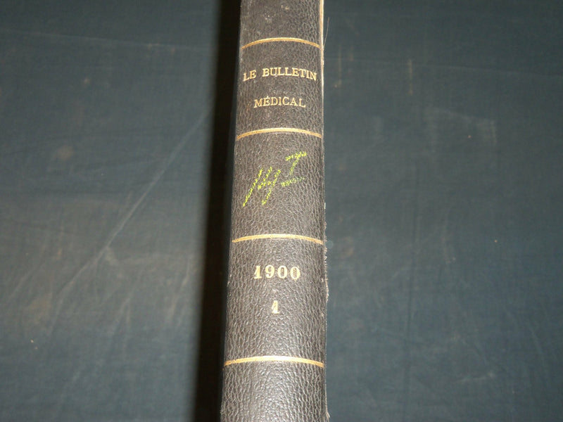 1900 JANUARY-JUNE LA PRESSE MEDICALE JOURNAL FRENCH BOUND VOLUME - KD 5905