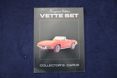 1991 VETTE SET COLLECTOR'S CARDS BROCHURE- INAUGURAL EDITION -SOFTCOVER - K 1428