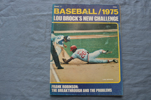 1975 DELL BASEBALL MAGAZINE - LOU BROCK COVER - ST 5507D