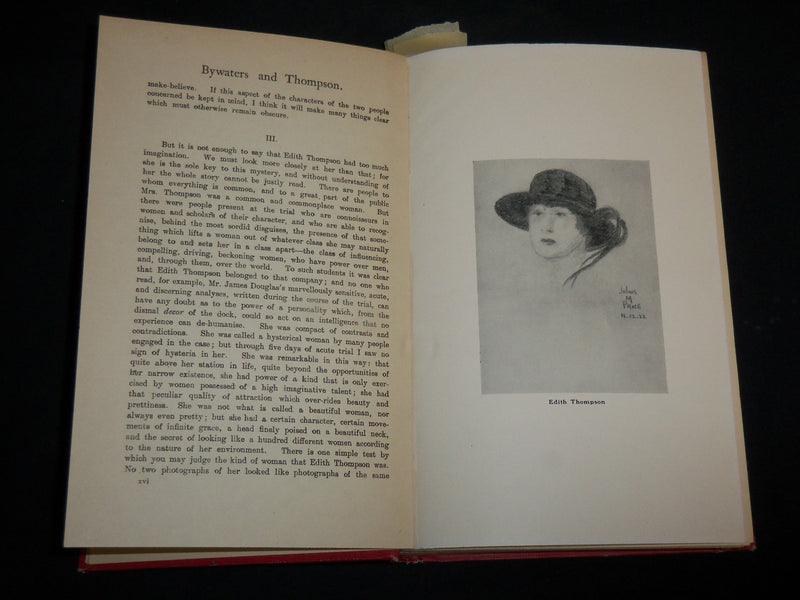 1951 TRIAL OF FREDERICK BY WATERS AND EDITH THOMPSON BOOK BY YOUNG - KD 6667
