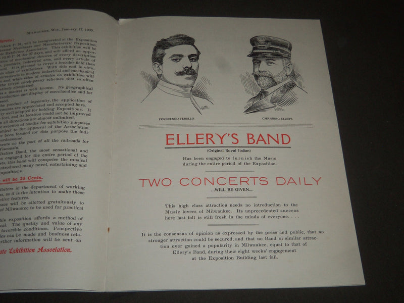 1905 MERCHANTS AND MANUFACTURERS EXPOSITION PROGRAM & ENVELOPE - J 2375