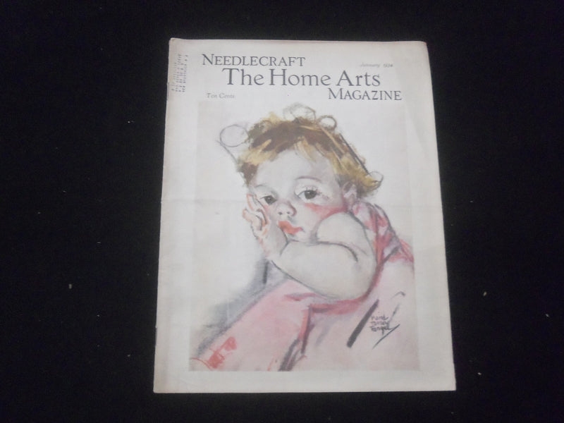 1934 JANUARY NEEDLECRAFT MAGAZINE - NICE ILLUSTRATED COVER - SP 885W