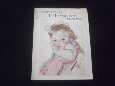1934 JANUARY NEEDLECRAFT MAGAZINE - NICE ILLUSTRATED COVER - SP 885W
