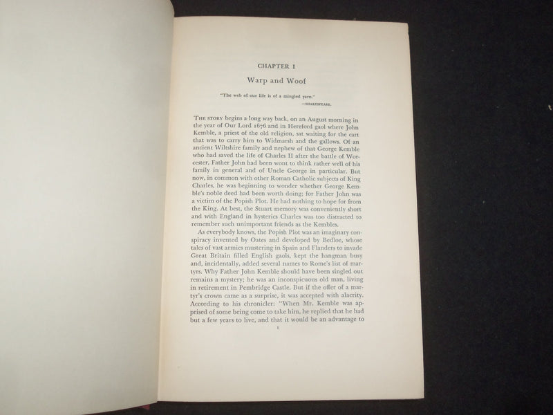 1938 FANNY KEMBLE A PASSIONATE VICTORIAN HARDCOVER BOOK BY M. ARMSTRONG- KD 9288