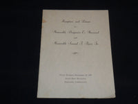 1937 NOVEMBER 19 HARWOOD - PRYOR - DINNER PROGRAM - CONNECTICUT - J 9514