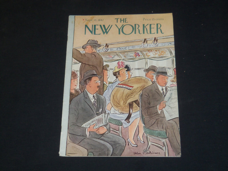 1942 SEPTEMBER 19 THE NEW YORKER MAGAZINE - ILLUSTRATED COVER - NY 55