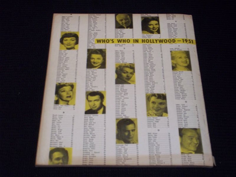 1951 WHO'S WHO IN HOLLYWOOD MAGAZINE - JANE POWELL FRONT COVER - E 13684