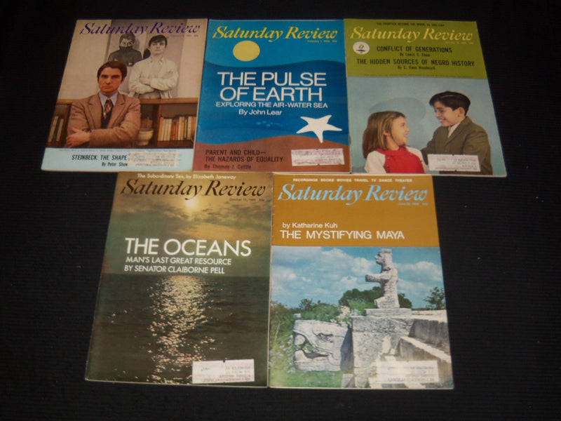 1960-1973 SATURDAY REVIEW MAGAZINE LOT OF 29 ISSUES - NICE COVERS - WR 104E