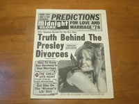 1977 DEC 13 MIDNIGHT GLOBE NEWSPAPER -TRUTH BEHIND THE PRESLEY DIVORCES- NP 4738