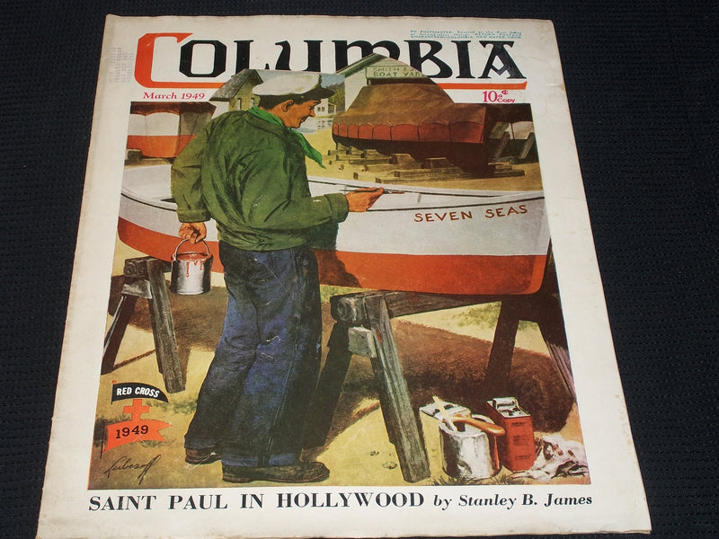 1949 MARCH COLUMBIA MAGAZINE - RED CROSS FRONT COVER - E 5893
