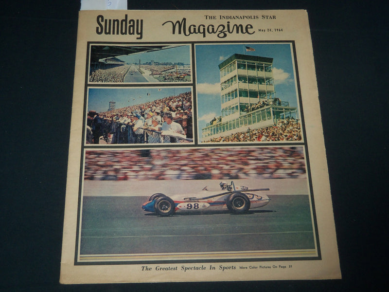 1964 MAY 24 THE INDIANAPOLIS STAR SUNDAY MAGAZINE SECTION - AUTO RACING- NP 3787