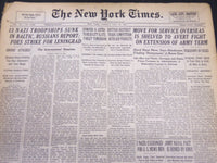 1941 JULY 15 NEW YORK TIMES - DIMAGGIO RUNS STREAK TO 54 - NT 5157