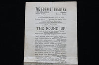 1908 APRIL 27 THE FORREST THEATRE PROGRAM - THE ROUND UP - K 1995