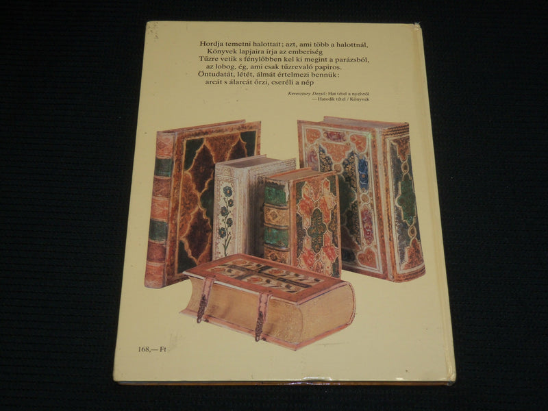 1982 HIRES MAGYAR KONYVTARAK HARDCOVER BOOK BY KERESZTURY DEZSO - R 723I