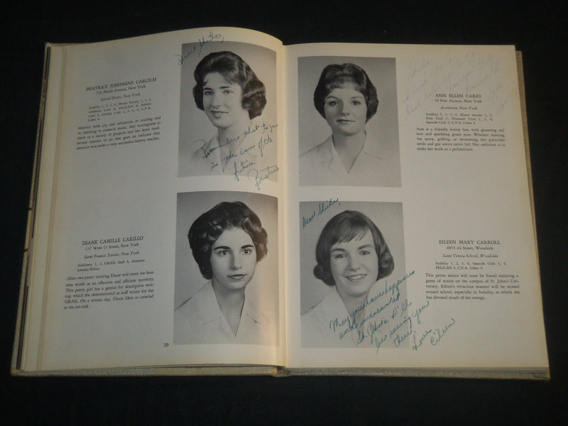 1961 THE GRAIL BLESSED SACRAMENT HIGH SCHOOL YEARBOOK - NEW YORK CITY - YB 1847