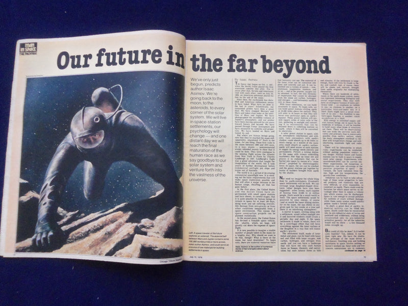 1979 JULY 15 CHICAGO TRIBUNE MAGAZINE SECTION - THE MOON PLUS 10 - NP 6380
