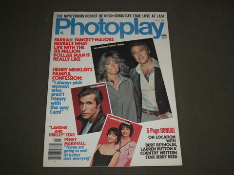 1976 MAY PHOTOPLAY MAGAZINE - LEE MAJORS & FARRAH FAWCETT COVER - M 227