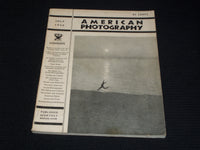 1934 JULY AMERICAN PHOTOGRAPHY MAGAZINE - NICE BEACH SUNSET FRONT COVER - E 7685