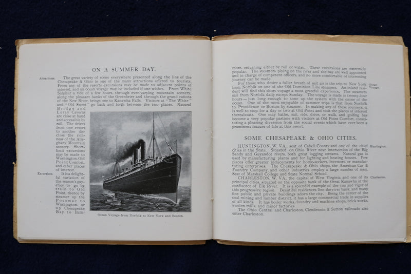 1903 THE VIRGINIAS PAST AND PRESENT - SOFTCOVER BOOK - K 1473