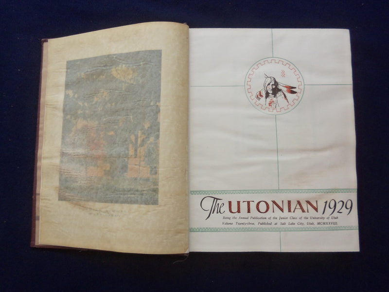 1929 THE UTONIAN UNIVERSITY OF UTAH YEARBOOK - SALT LAKE CITY, UTAH - YB 3123