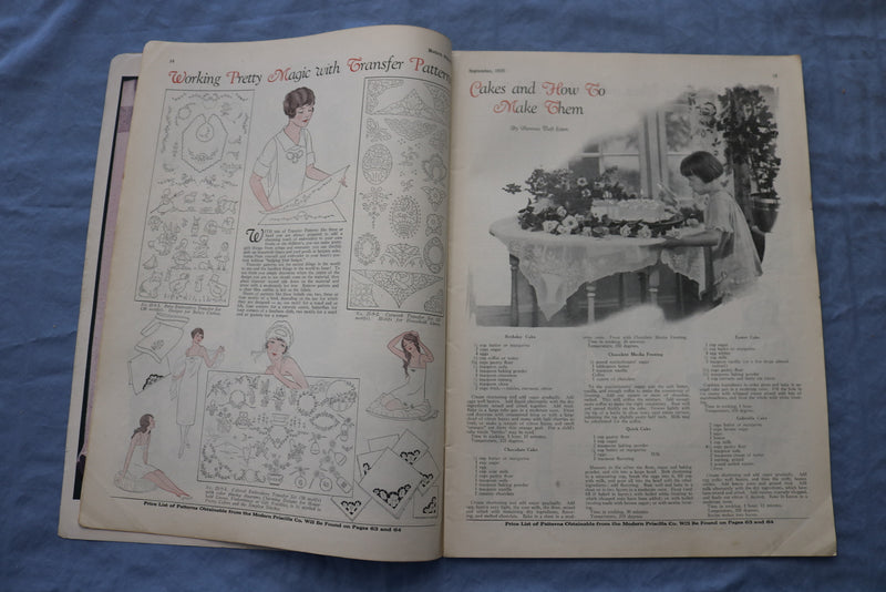 1925 SEPTEMBER THE MODERN PRISCILLA MAGAZINE-ILLUSTRATIONS/STORIES/ADS- SP 4782Y