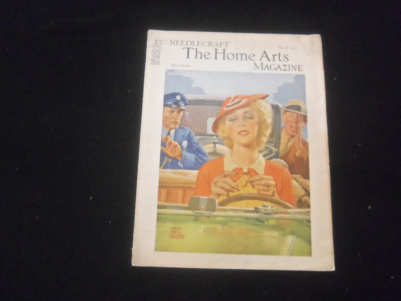 1935 MARCH NEEDLECRAFT MAGAZINE - NICE ILLUSTRATED COVER - SP 886E