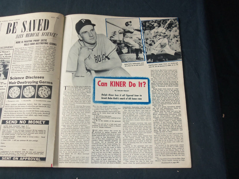 1950 JULY THE NATIONAL POLICE GAZETTE MAGAZINE - DEMPSEY - JANE RUSSELL - B 5645