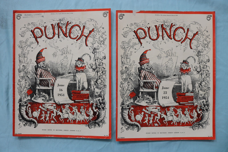 1954 PUNCH MAGAZINE - LOT OF 25 - O 3970
