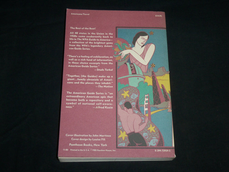 1985 THE WPA GUIDE TO AMERICA HARDCOVER BOOK BY BERNARD WEISBERGER - KD 6736