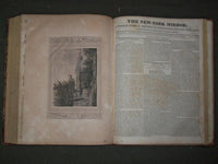 1832-1833 NEW YORK MIRROR MAGAZINE BOUND VOLUME NO. 10 - WALTER SCOTT - KD 725R